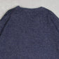 MEN'S VINTAGE 1980S PATTERNED V-NEXK KNITTED JUMPER - X-LARGE