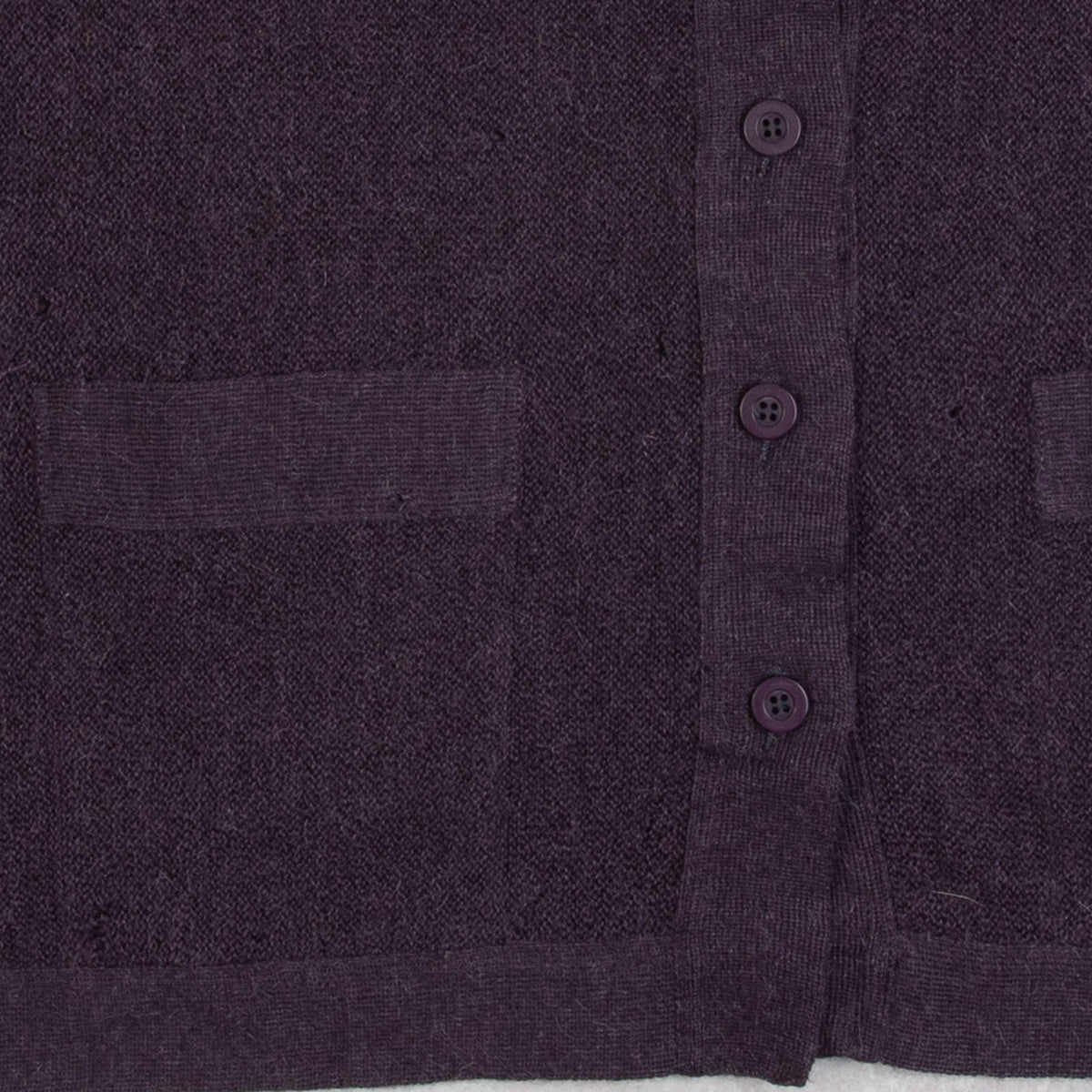 WOMEN'S VINTAGE 1990S ALPACA WOOL KNITTED CARDIGAN - MEDIUM