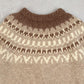 MEN'S VINTAGE 1970S WOOL YOKE PATTERNED KNITTED JUMPER - LARGE