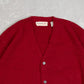 MEN'S VINTAGE 1980S IZOD KNITTED CARDIGAN - LARGE