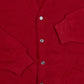 MEN'S VINTAGE 1980S IZOD KNITTED CARDIGAN - LARGE