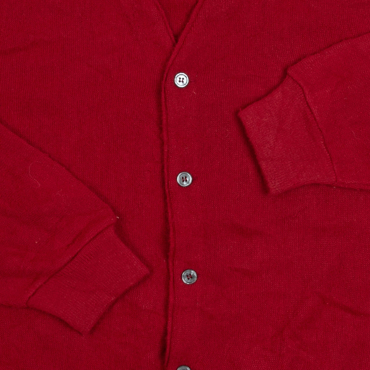 MEN'S VINTAGE 1980S IZOD KNITTED CARDIGAN - LARGE
