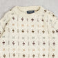 MEN'S VINTAGE 1980S STRUCTURED PATTERNED KNITTED JUMPER - MEDIUM