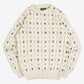 MEN'S VINTAGE 1980S STRUCTURED PATTERNED KNITTED JUMPER - MEDIUM