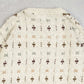 MEN'S VINTAGE 1980S STRUCTURED PATTERNED KNITTED JUMPER - MEDIUM
