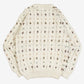MEN'S VINTAGE 1980S STRUCTURED PATTERNED KNITTED JUMPER - MEDIUM