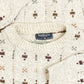 MEN'S VINTAGE 1980S STRUCTURED PATTERNED KNITTED JUMPER - MEDIUM