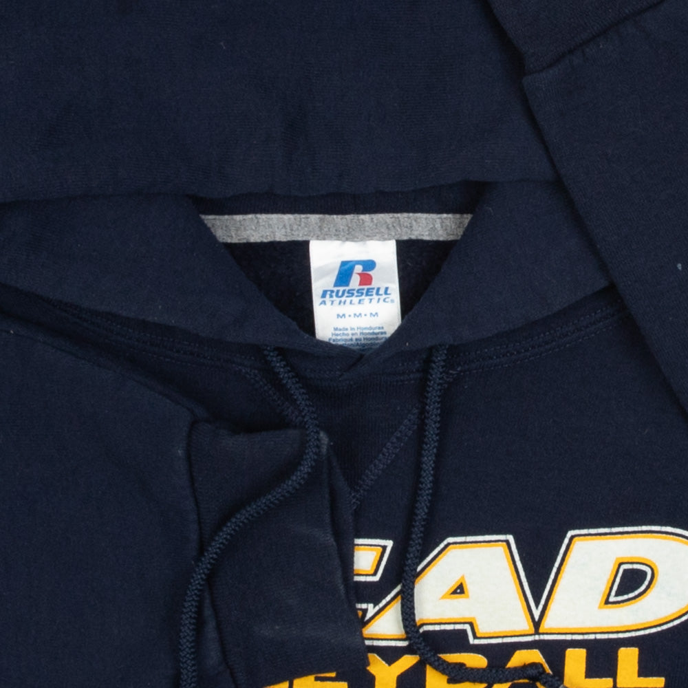 MEN'S VINTAGE RUSSELL ATHLETIC MEAD VOLLEYBALL HOODED SWEATSHIRT - MEDIUM