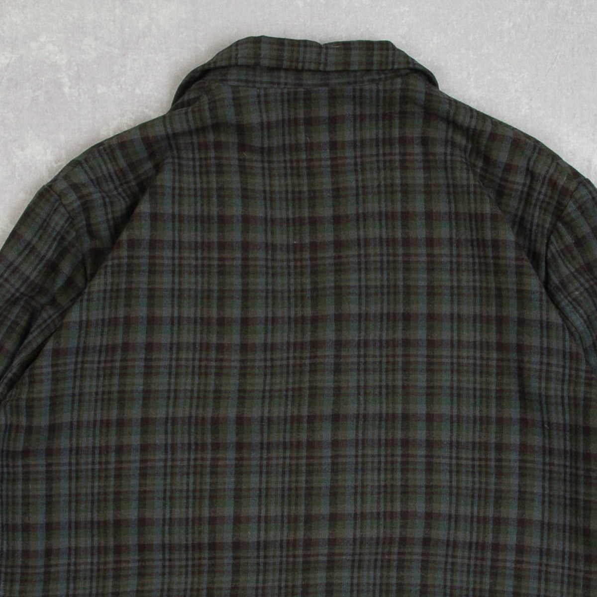 MEN'S VINTAGE 1980S WOOL CHECKED BLAZER JACKET - LARGE
