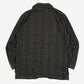 MEN'S VINTAGE 1980S WOOL CHECKED BLAZER JACKET - LARGE