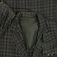 MEN'S VINTAGE 1980S WOOL CHECKED BLAZER JACKET - LARGE