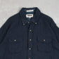MEN'S VINTAGE 1990S CHECKED WOOL FLANNEL SHIRT - X-LARGE