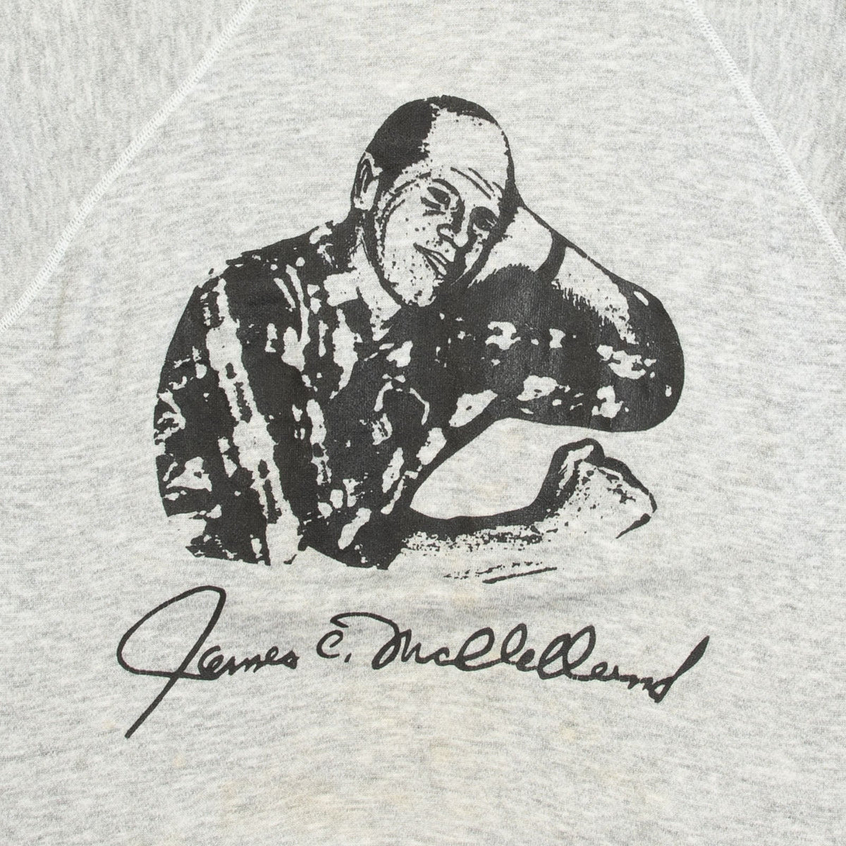 MEN'S VINTAGE 1980S JAMES C. RAGLAN SWEATSHIRT - MEDIUM