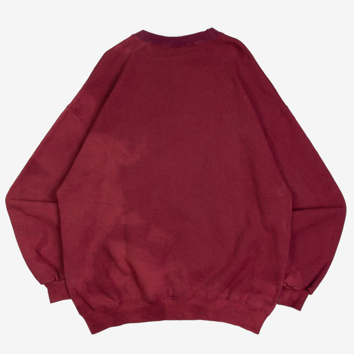 MEN'S VINTAGE 1990S BLANK RIBBED SWEATSHIRT - X-LARGE