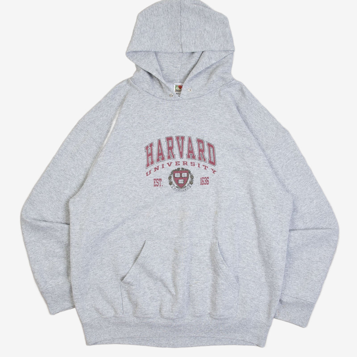 MEN'S VINTAGE 1990S HARVARD UNIVERSITY HOODED SWEATSHIRT - X-LARGE