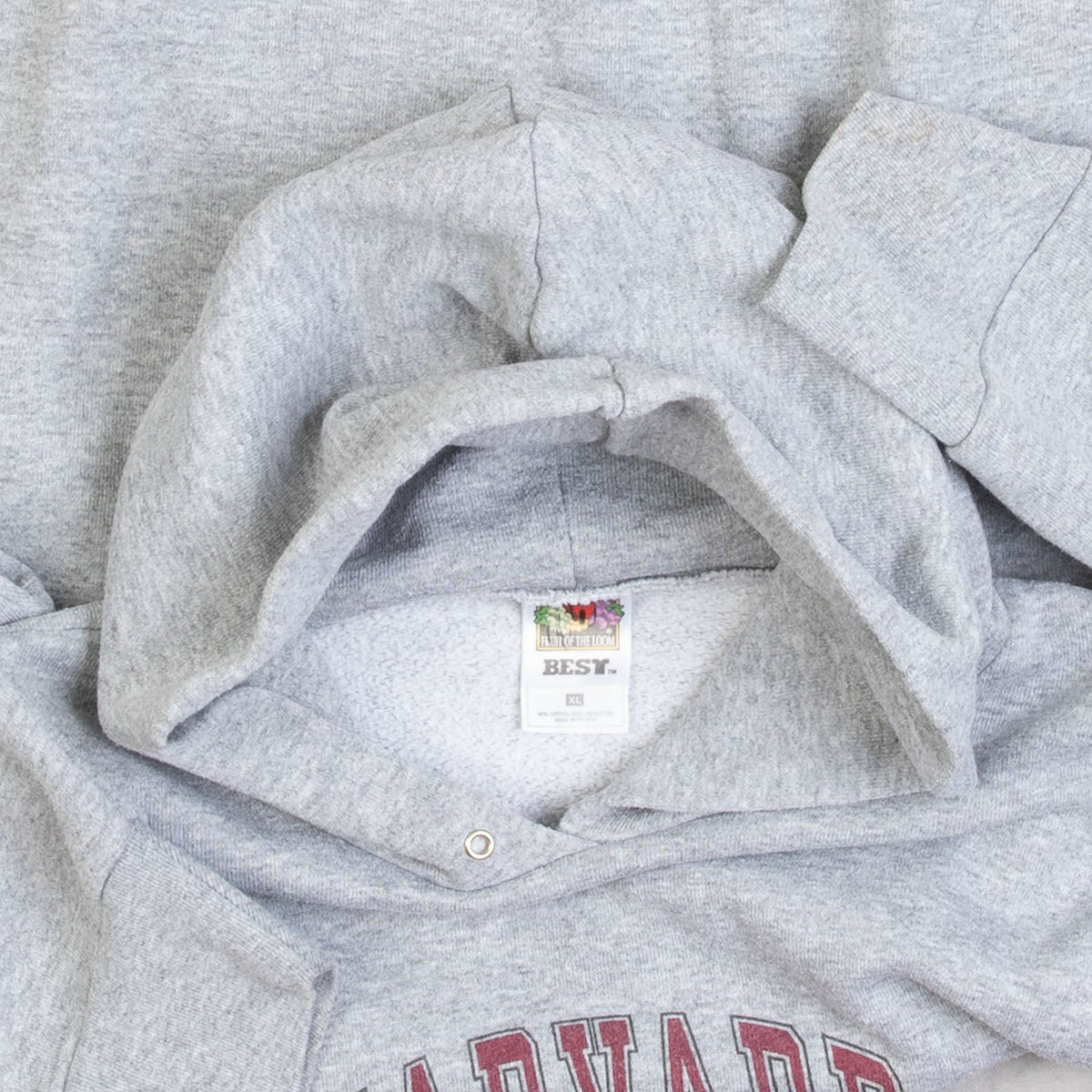 MEN'S VINTAGE 1990S HARVARD UNIVERSITY HOODED SWEATSHIRT - X-LARGE
