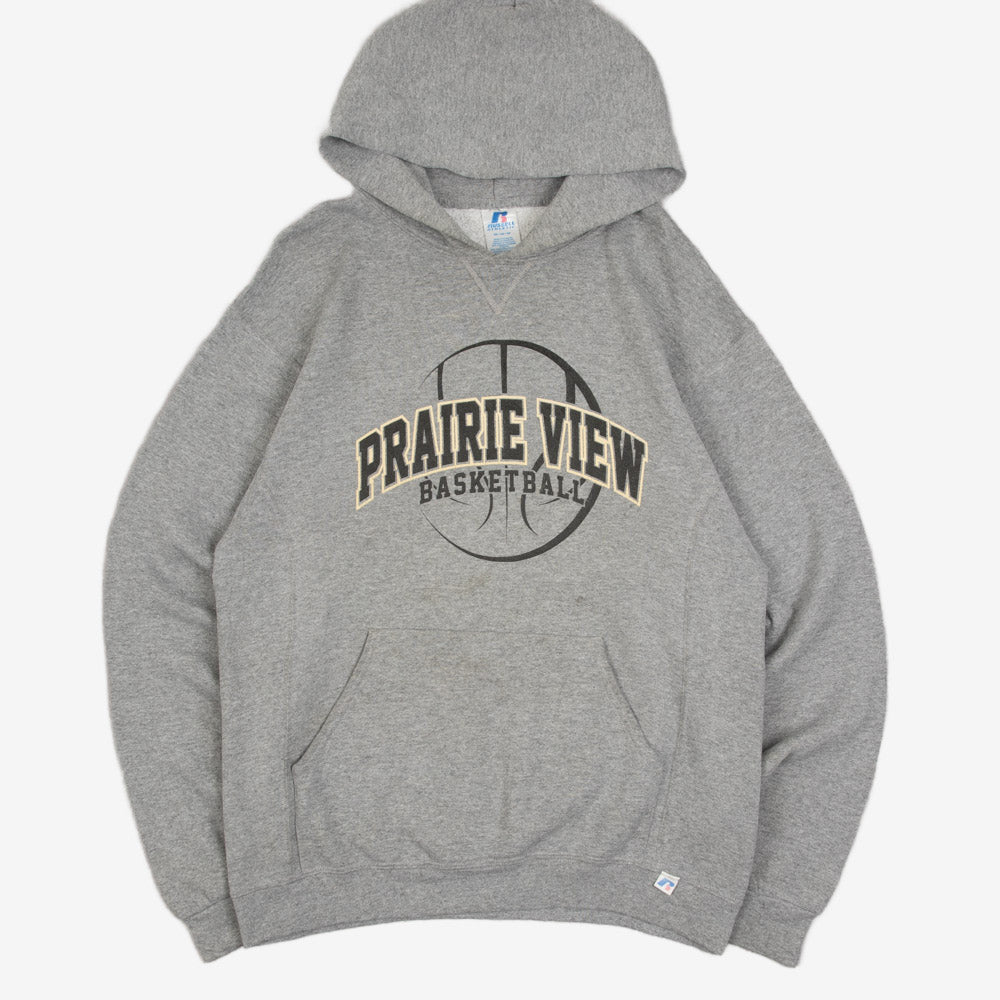 MEN'S VINTAGE RUSSELL ATHLETIC PRAIRIE VIEW BASKETBALL HOODED SWEATSHIRT - MEDIUM