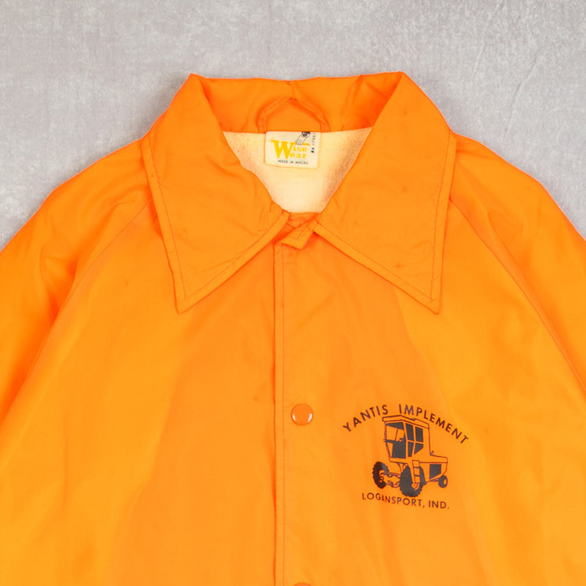MEN'S VINTAGE 1990S YANTIS IMPLEMENT COACH JACKET - X-LARGE