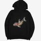 MEN'S VINTAGE RUSSELL ATHLETIC LANGRA ISLAND LODGE HOODED SWEATSHIRT - SMALL