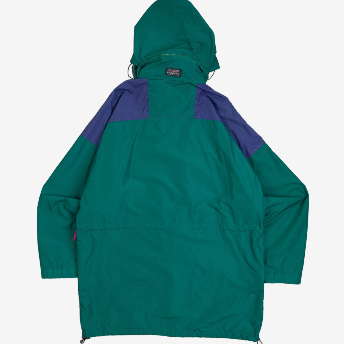 MEN'S VINTAGE SIERRA SPORT HOODED WATERPROOF JACKET - MEDIUM