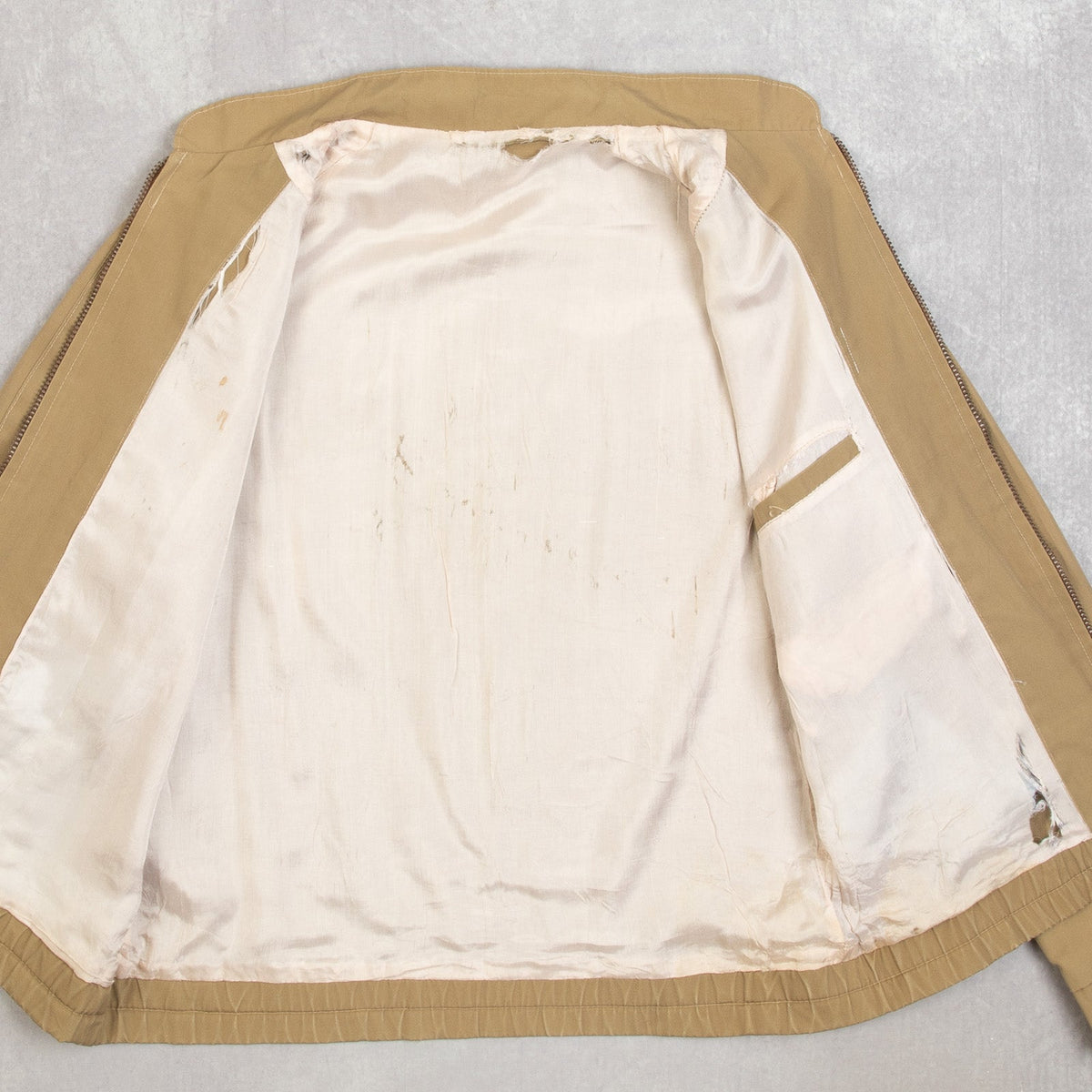 WOMEN'S VINTAGE 1970S LIGHTWEIGHT PANELLED FULL ZIP JACKET - LARGE