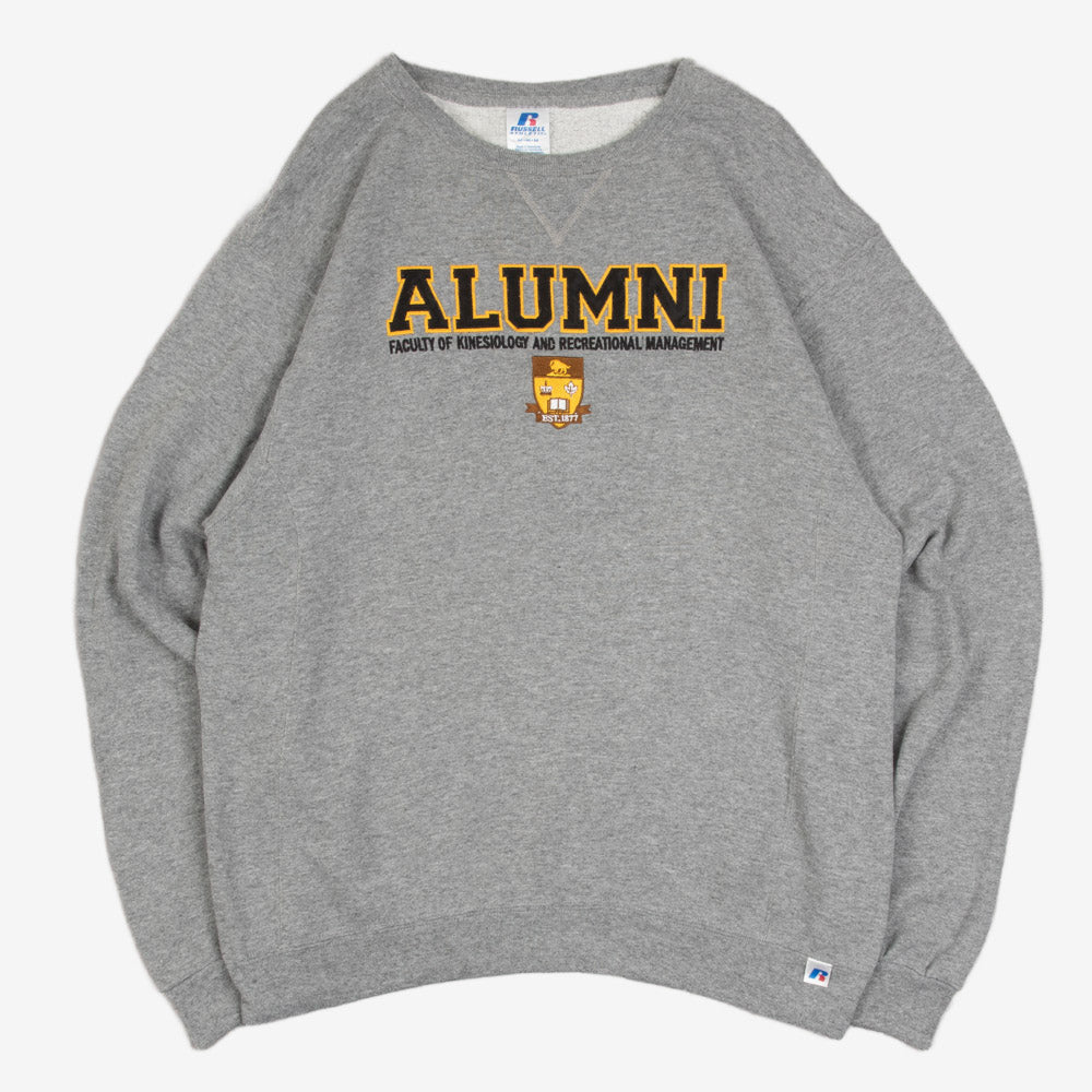 MEN'S VINTAGE RUSSELL ATHLETIC ALUMNI EMBROIDERED SWEATSHIRT - MEDIUM