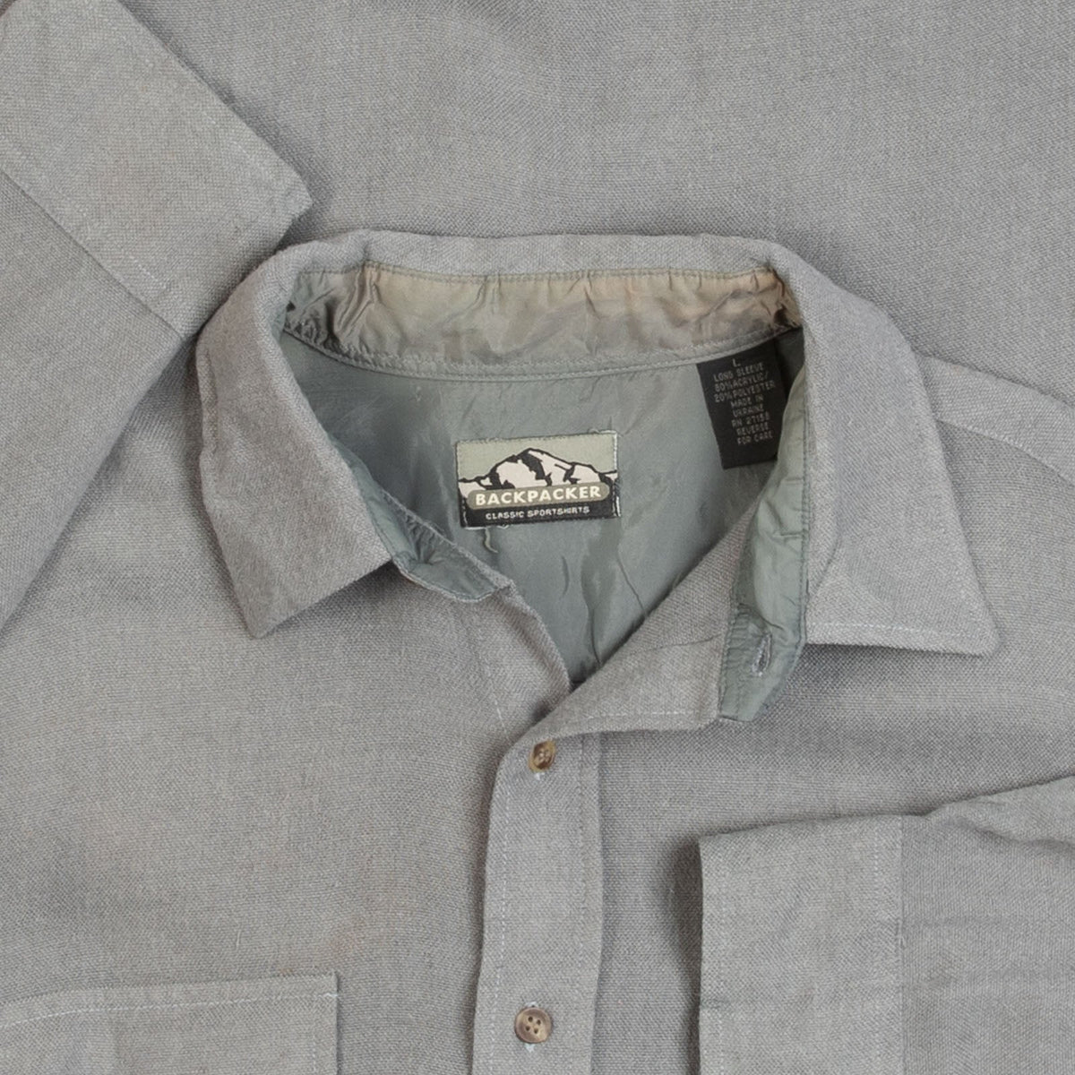 MEN'S VINTAGE 1990S WOOL STYLE SHIRT - LARGE