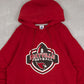 MEN'S VINTAGE RUSSELL ATHLETIC MAYVILLE FOOTBALL HOODED SWEATSHIRT - MEDIUM