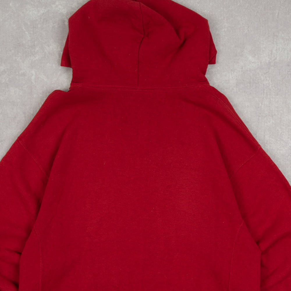 MEN'S VINTAGE RUSSELL ATHLETIC MAYVILLE FOOTBALL HOODED SWEATSHIRT - MEDIUM