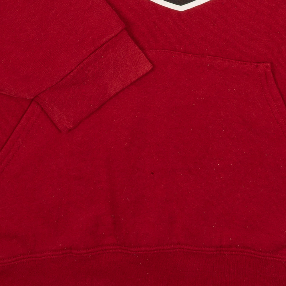 MEN'S VINTAGE RUSSELL ATHLETIC MAYVILLE FOOTBALL HOODED SWEATSHIRT - MEDIUM