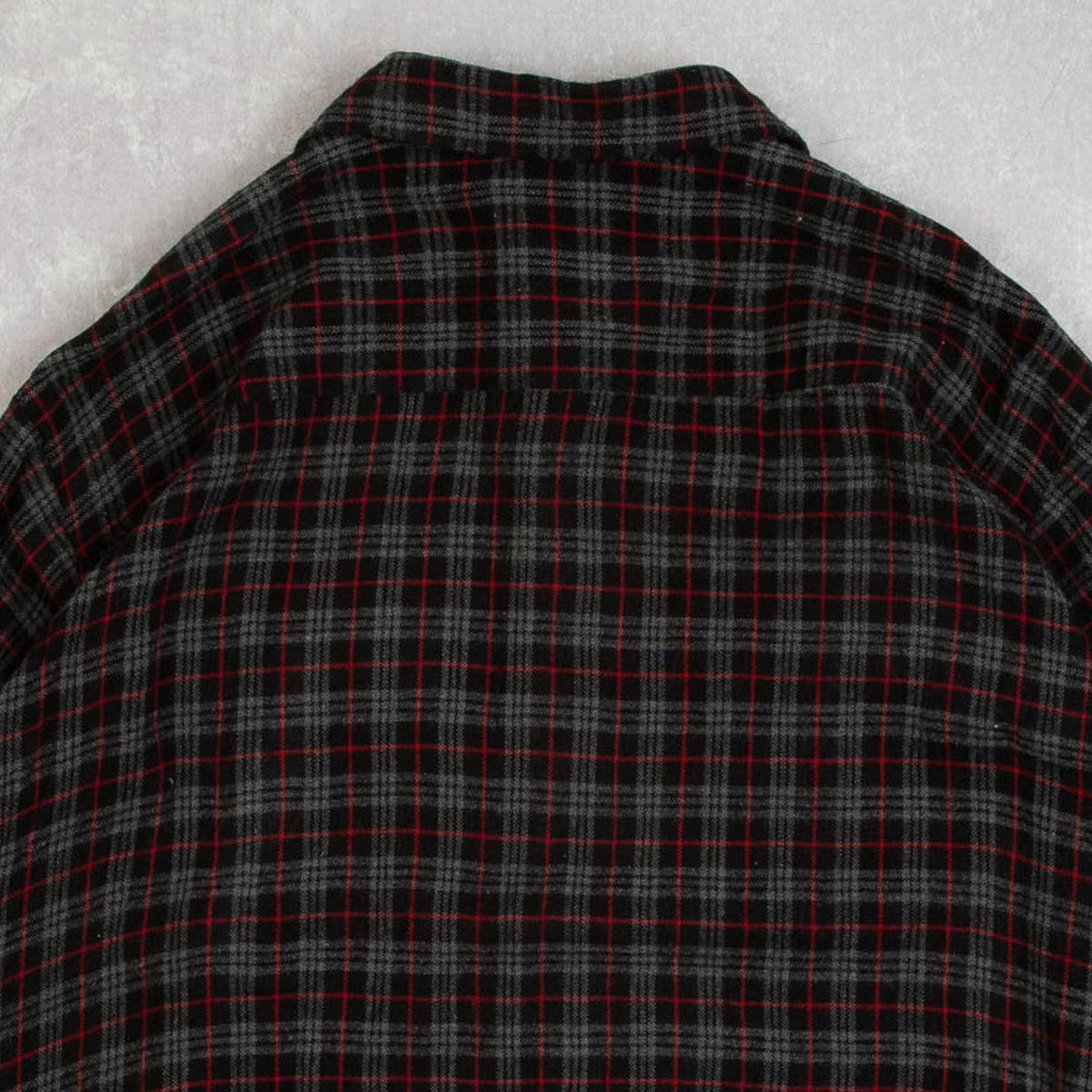 MEN'S VINTAGE 1990S WOOL STYLE CHECKED SHIRT - X-LARGE