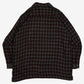 MEN'S VINTAGE 1990S WOOL STYLE CHECKED SHIRT - X-LARGE
