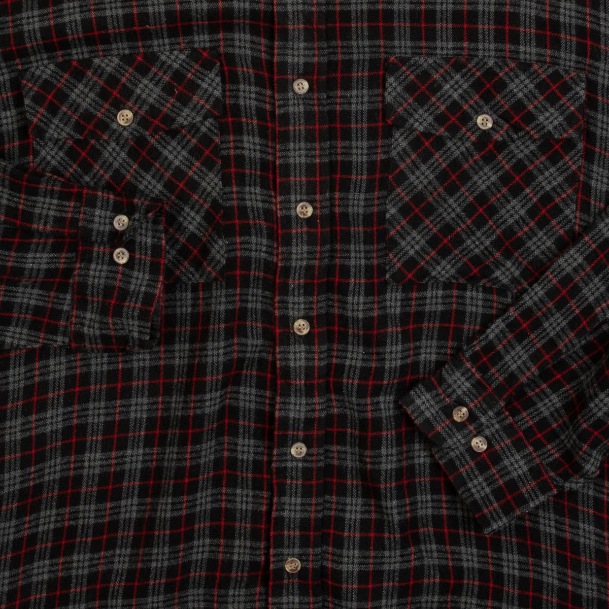 MEN'S VINTAGE 1990S WOOL STYLE CHECKED SHIRT - X-LARGE