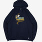 MEN'S VINTAGE RUSSELL ATHLETIC MSUB BASEBALL HOODED SWEATSHIRT - LARGE