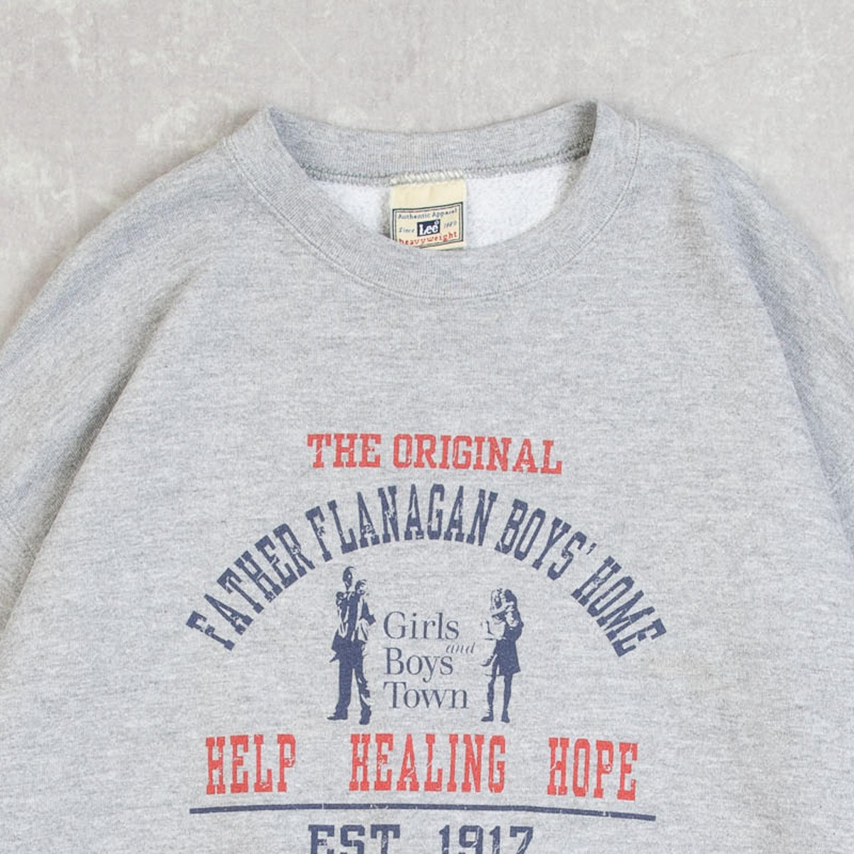 MEN'S VINTAGE 1990S LEE FATHER FLANAGAN BOYS' HOME SWEATSHIRT - MEDIUM