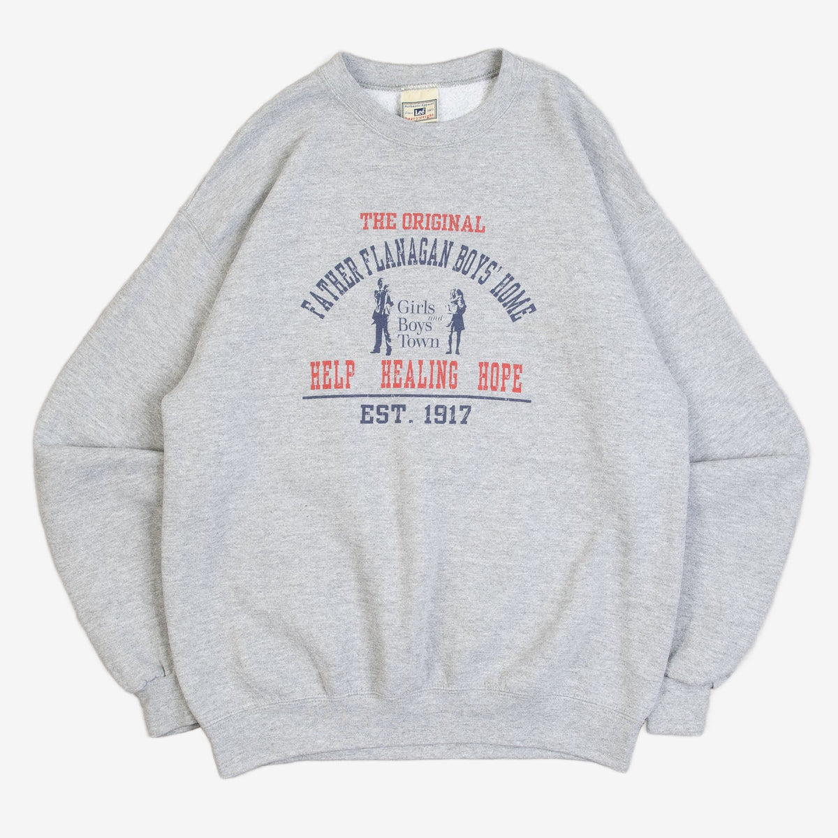 MEN'S VINTAGE 1990S LEE FATHER FLANAGAN BOYS' HOME SWEATSHIRT - MEDIUM
