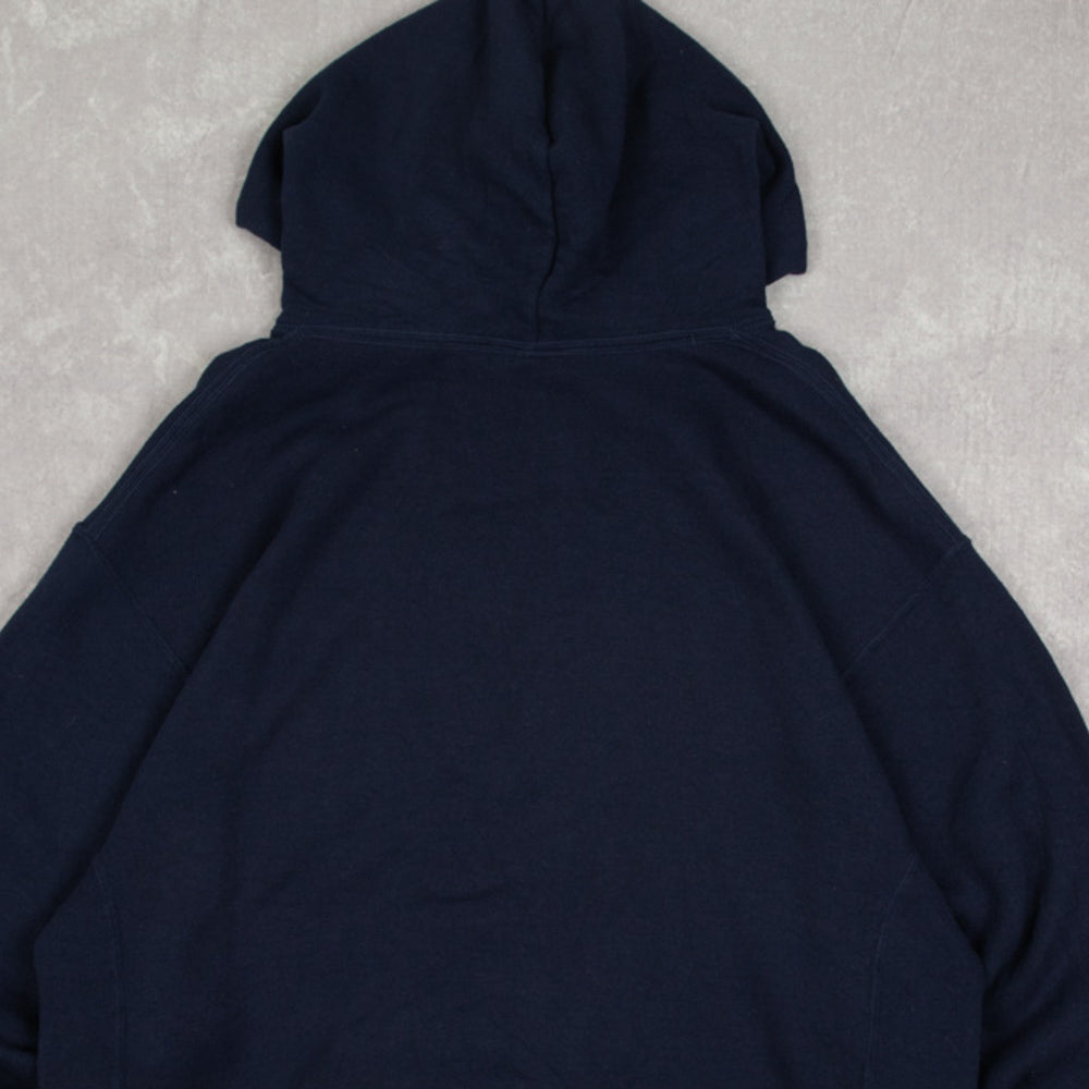 MEN'S VINTAGE RUSSELL ATHLETIC MSUB BASEBALL HOODED SWEATSHIRT - LARGE