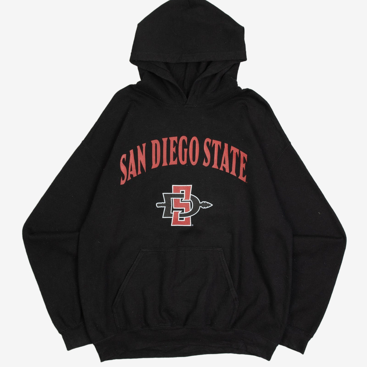 MEN'S VINTAGE 1990S SAN DIEGO STATE HOODED SWEATSHIRT - LARGE
