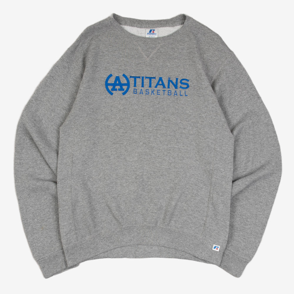MEN'S VINTAGE RUSSELL ATHLETIC TITANS BASKETBALL SWEATSHIRT - SMALL
