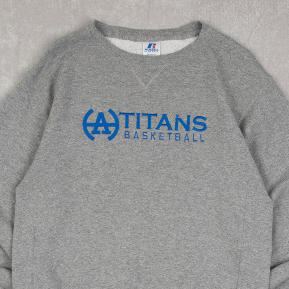 MEN'S VINTAGE RUSSELL ATHLETIC TITANS BASKETBALL SWEATSHIRT - SMALL