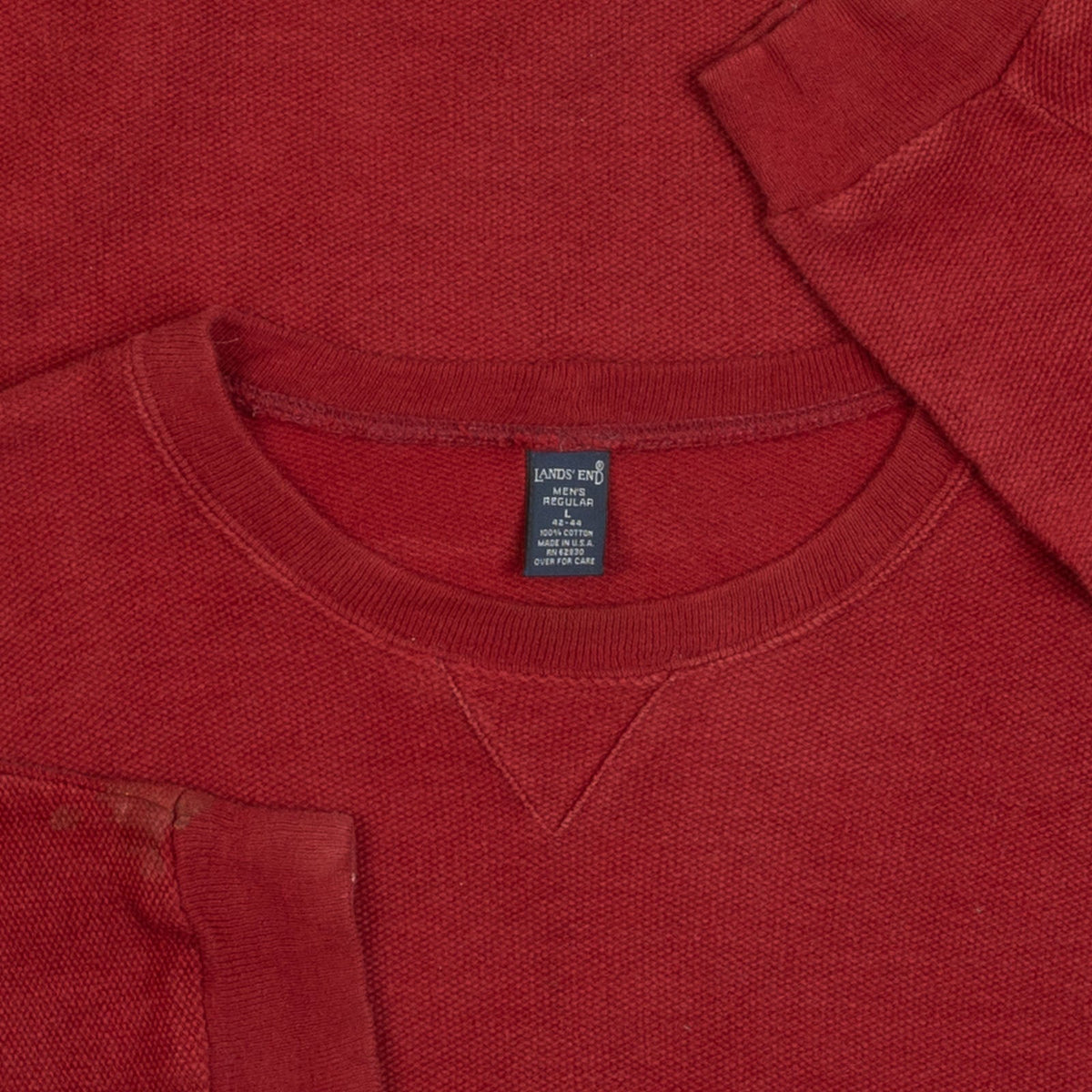 MEN'S VINTAGE 1990S BLANK SWEATSHIRT - LARGE