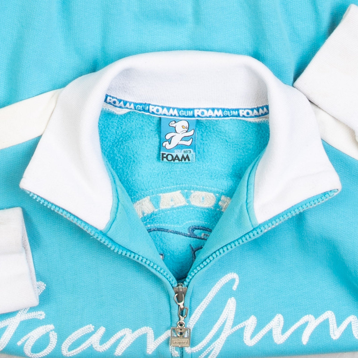 MEN'S VINTAGE 2000S FOAM GUM FULL ZIP SWEATSHIRT - MEDIUM