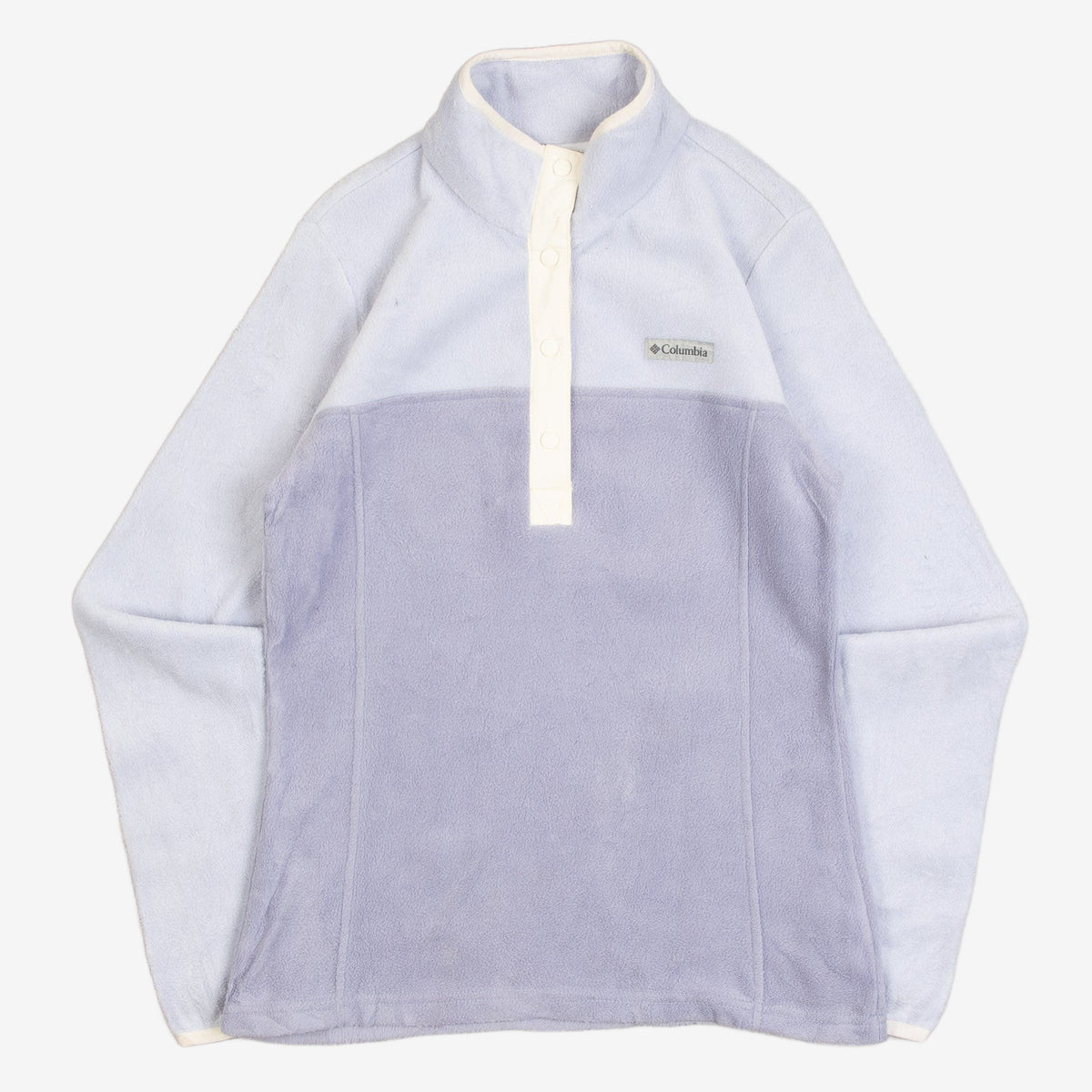 WOMEN'S VINTAGE 1990S COLUMBIA SNAP BUTTON FLEECE - SMALL