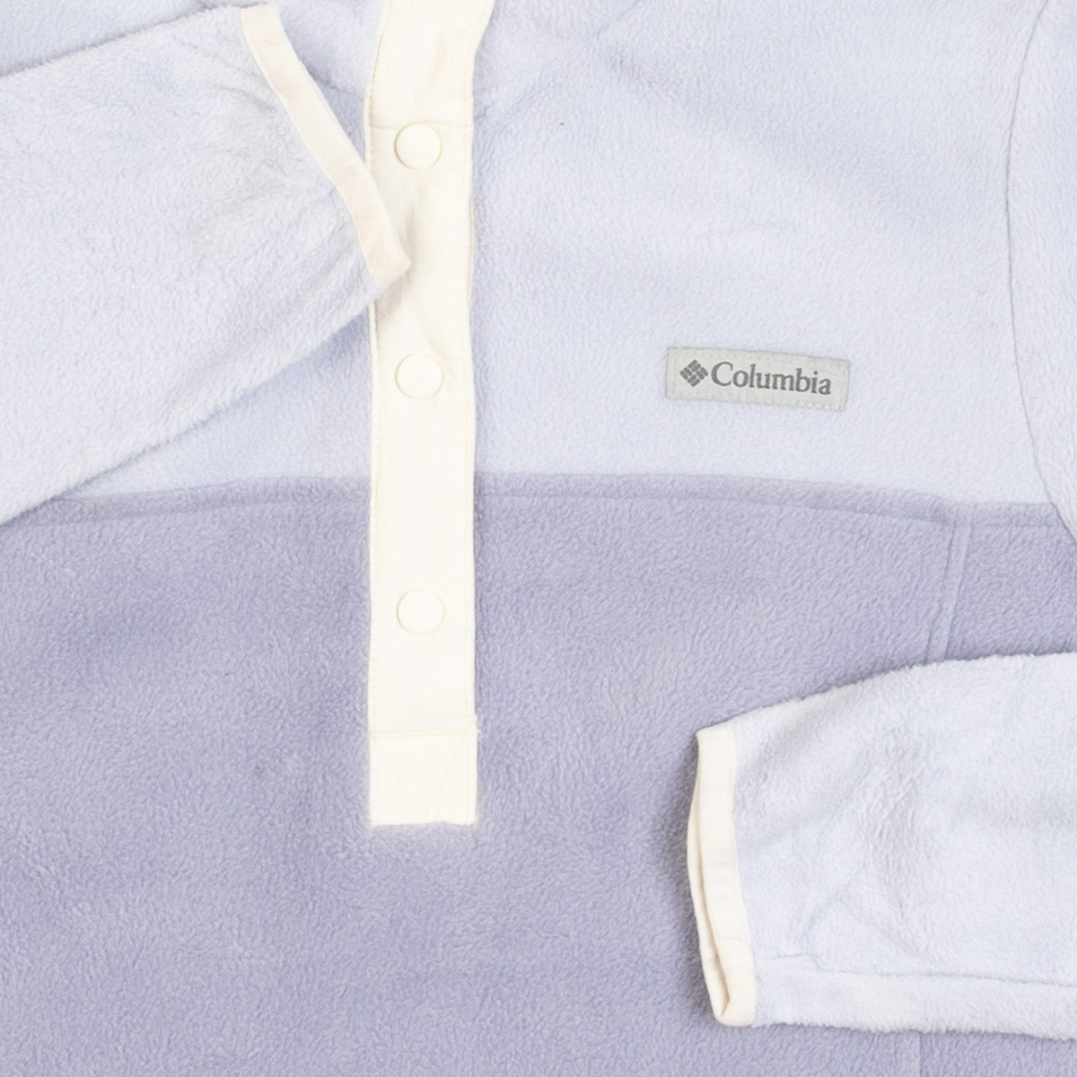 WOMEN'S VINTAGE 1990S COLUMBIA SNAP BUTTON FLEECE - SMALL