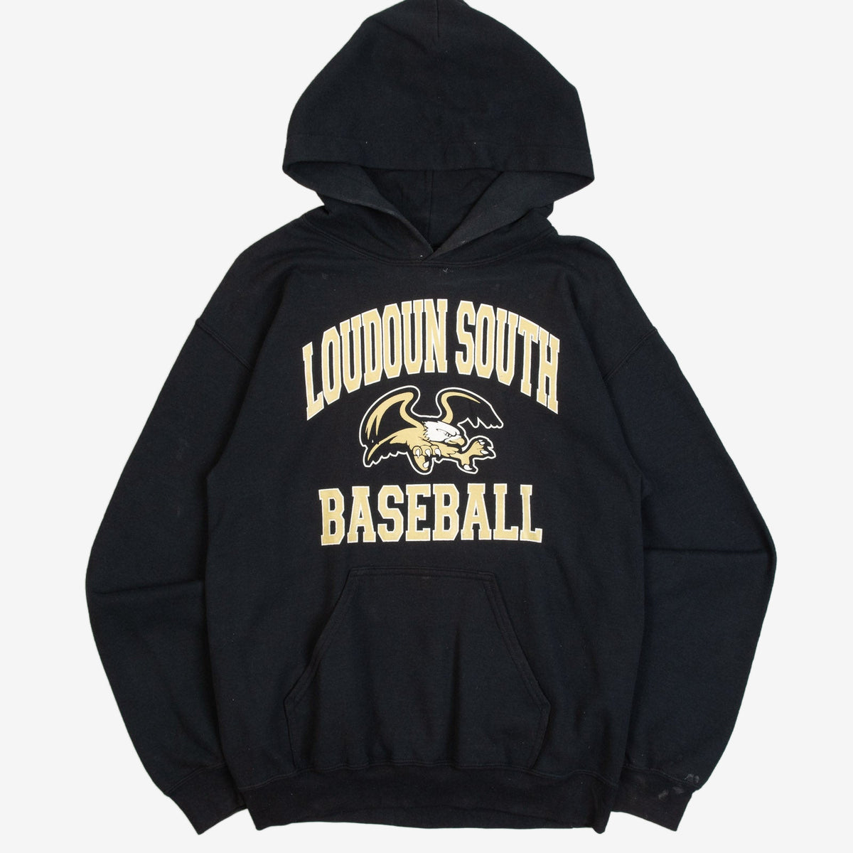 MEN'S VINTAGE 1990S LOUDOUN SOUTH HOODED SWEATSHIRT - SMALL