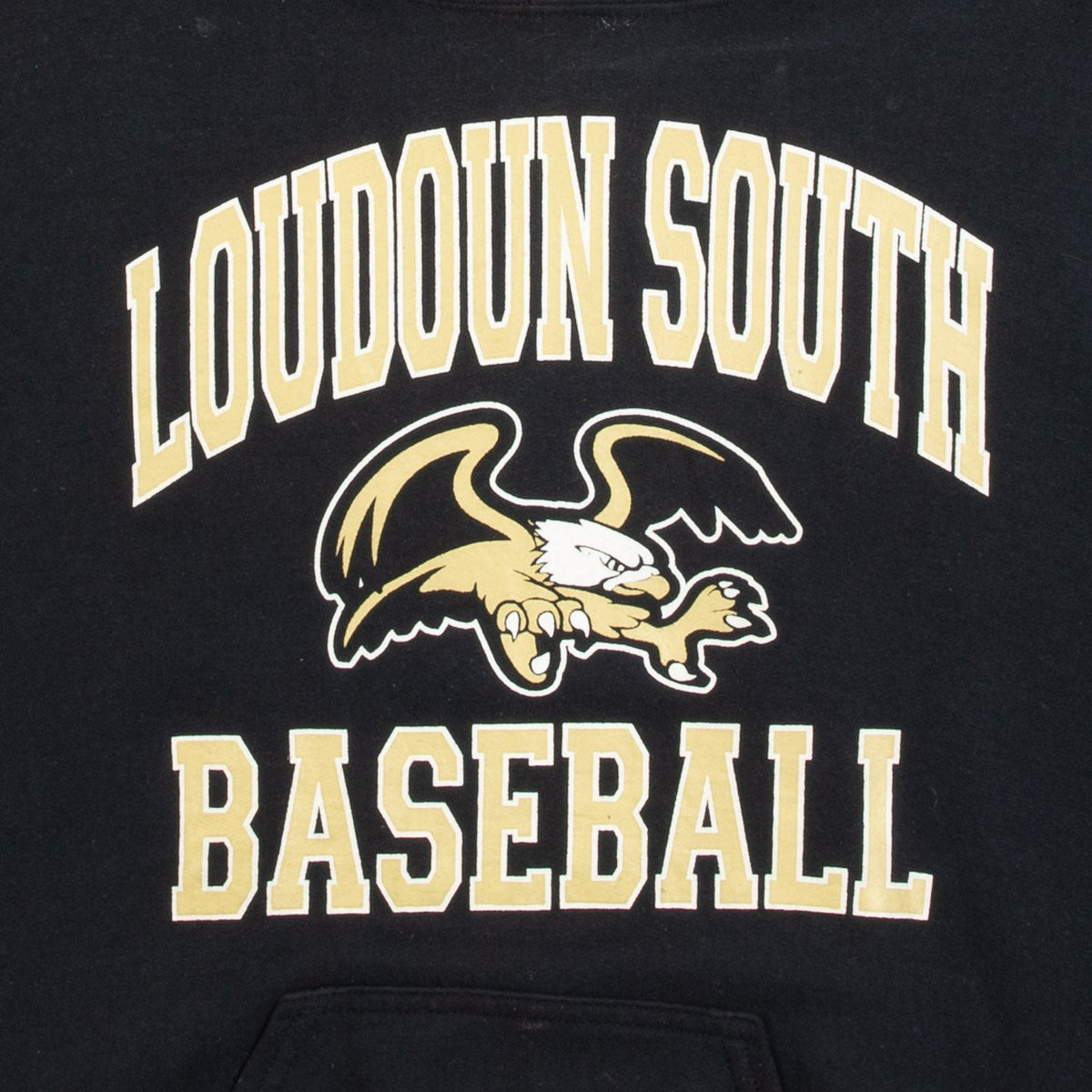 MEN'S VINTAGE 1990S LOUDOUN SOUTH HOODED SWEATSHIRT - SMALL