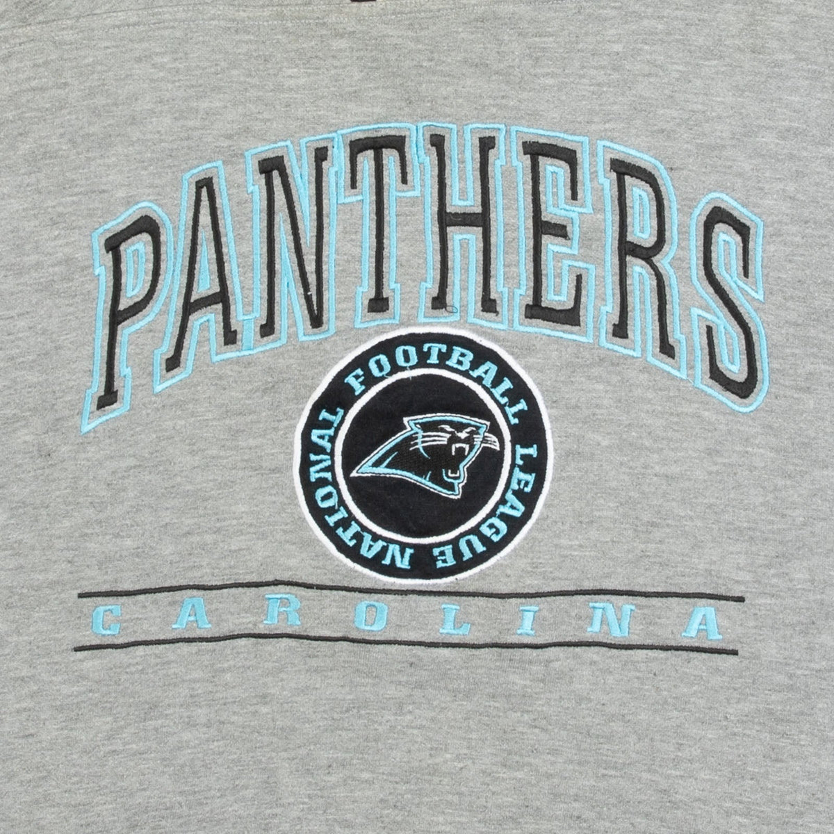 MEN'S VINTAGE 1990S LEE CAROLINA PANTHERS JERSEY SWEATSHIRT - LARGE