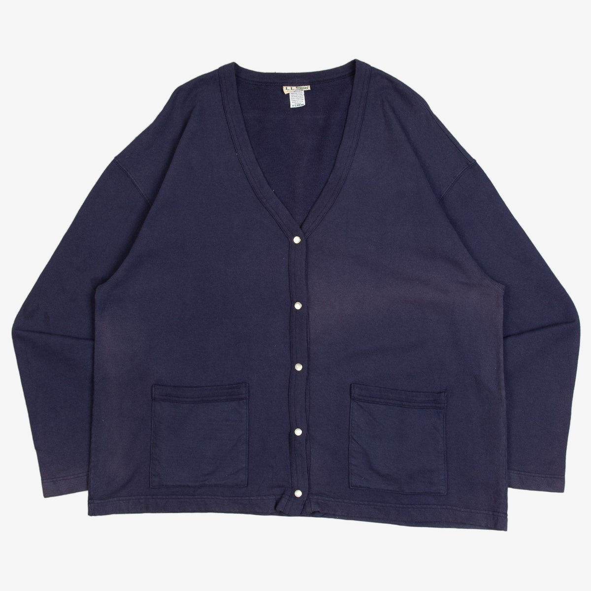 WOMEN'S VINTAGE 1990S L.L.BEAN BLANK CARDIGAN - X-LARGE