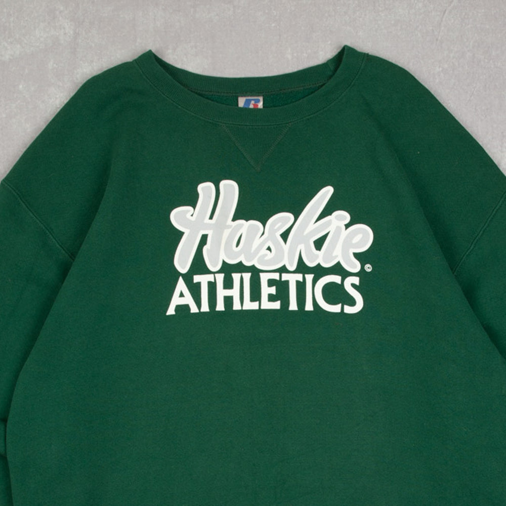 MEN'S VINTAGE RUSSELL ATHLETIC HUSKIE ATHLETICS SWEATSHIRT - LARGE