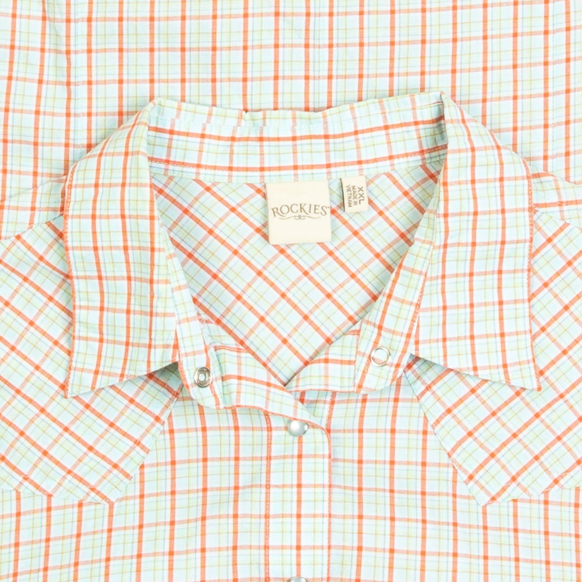 WOMEN'S VINTAGE 1990S CHECKED WESTERN SHIRT - XX-LARGE